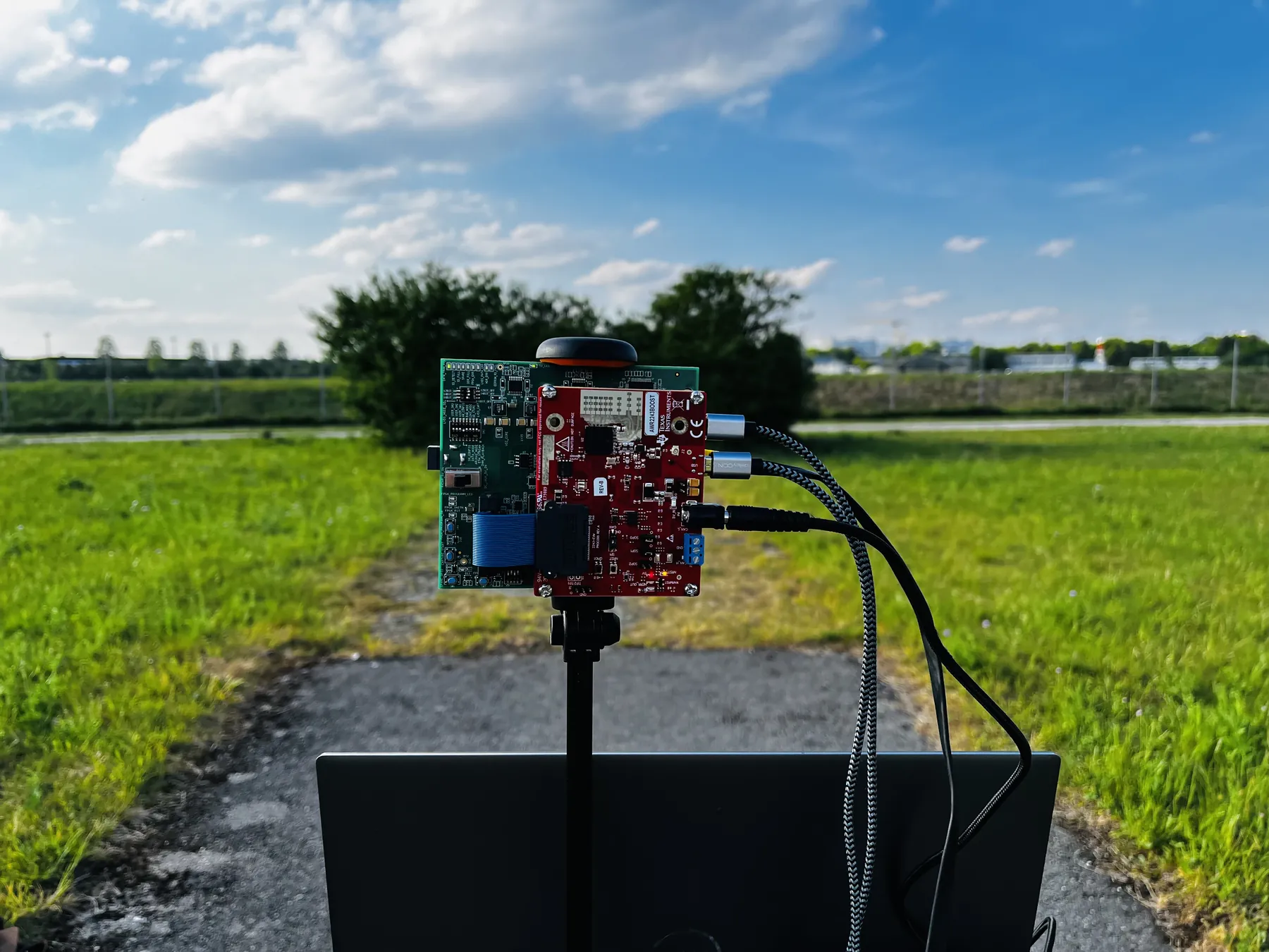AWR2243 setup front view